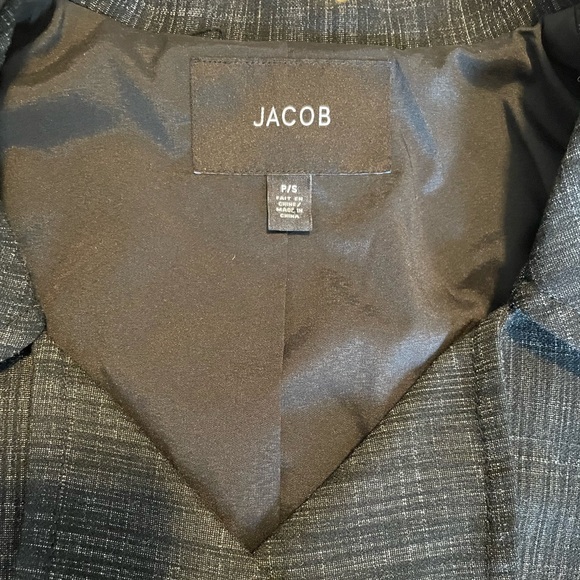 Jacob Double Breasted Blazer, Small, Charcoal. - Picture 3 of 6